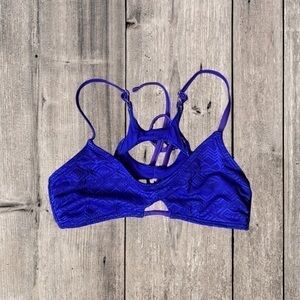 Xhilaration Cutout Bikini Top Purple XS